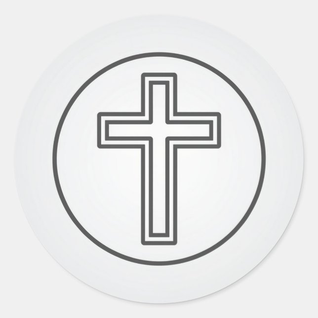 Adesivo Santa Cruz e Oração (Frente)