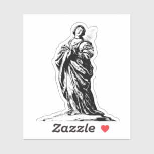 Adesivo Santa Cunera de Rhenen virgem e mártir