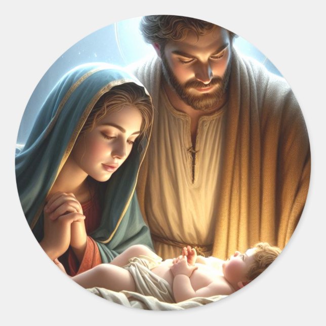 Adesivo Santa Família Natal (Frente)