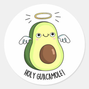 Adesivo Santa Guacamole Funny Goody Avocado Pun
