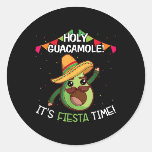 Adesivo Santa Guacamole Seu Fiesta Time Cinco Mães Mexican