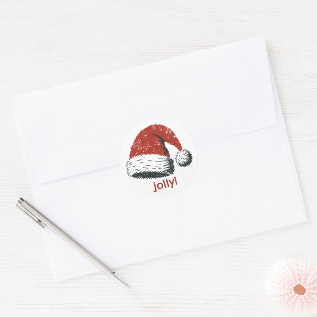 Adesivo Santa Hat Jolly (Envelope)
