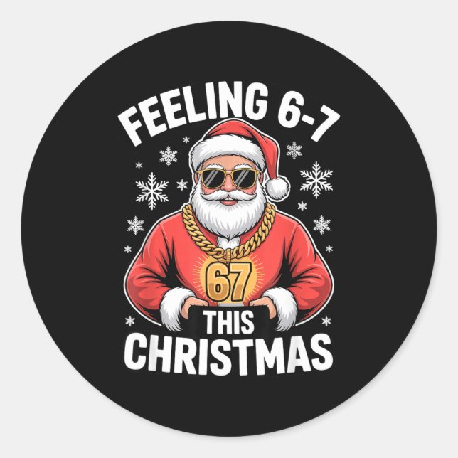 Adesivo Santa Meme For Kids Feeling 67 At Holiday Family E (Frente)