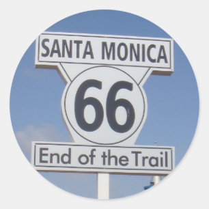 Adesivo Santa Monica, Califórnia - RT 66