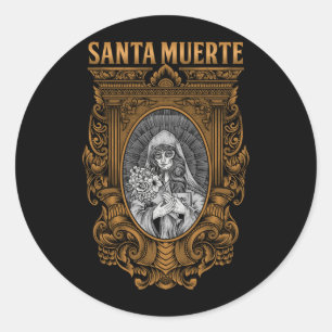 Adesivo Santa Morte Mexicana Deusa Feminina Crânio de Açúc