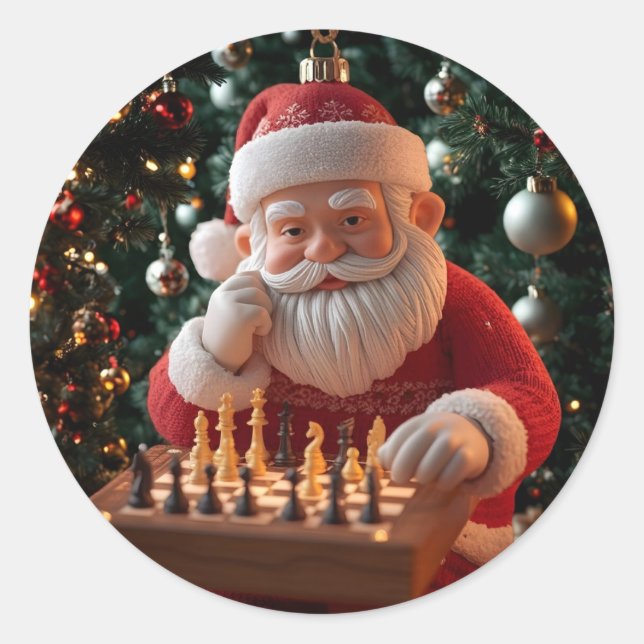 Adesivo Santa’s Next Move – Funny Chess Christmas Sticker (Frente)