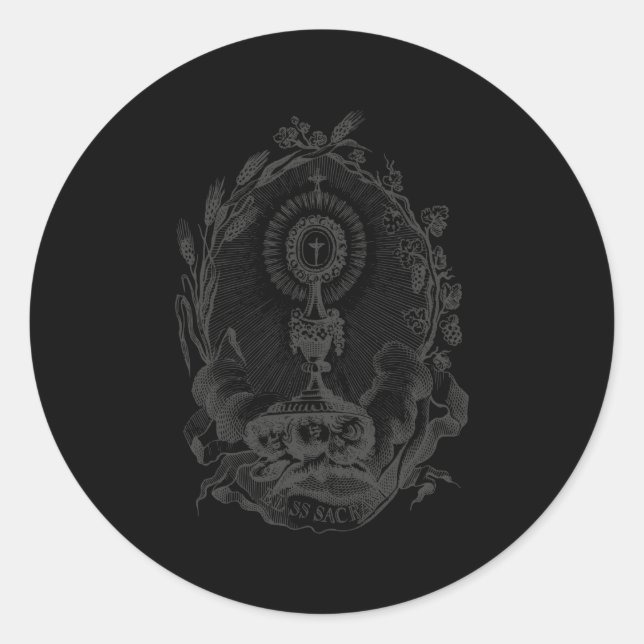 Adesivo Santa Sagrada Adoração Eucarística Católica (Frente)