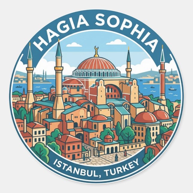 Adesivo Santa Sofia Turquia (Frente)