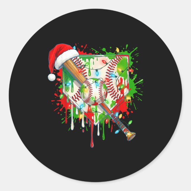 Adesivo Santa Srts Ice Baseball Christmas Xmas Pajama Kid  (Frente)