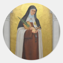 Adesivo Santa Teresa Benedicta da Cruz Carmelita Saint