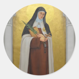 Adesivo Santa Teresa Benedicta da Cruz Carmelita Saint