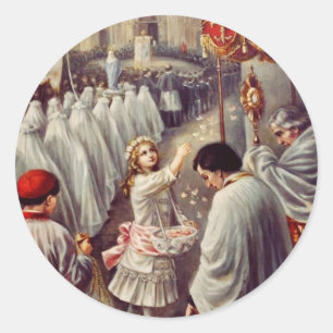 Adesivo Santa Teresinha Lançando Rosas Corpus Domini Belas