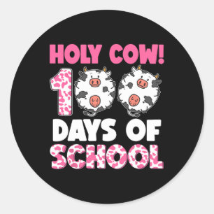 Adesivo Santa Vaca 100 Dias De Ensino Feliz 100º Dia De En