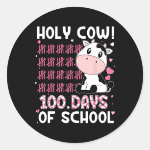 Adesivo Santa Vaca 100 Dias De Professores Estudantes Rapa