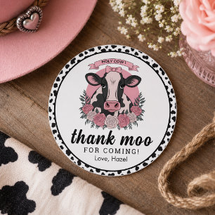 Adesivo Santa vaca, sou um primeiro aniversario de Cowgirl