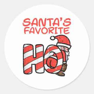 Adesivo Santas Favoritas Engraçadas Adultos de Natal