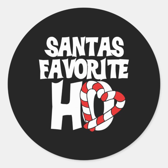 Adesivo Santas Favorite Ho (Frente)