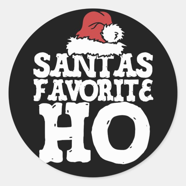 Adesivo Santas Favorite Ho (Frente)