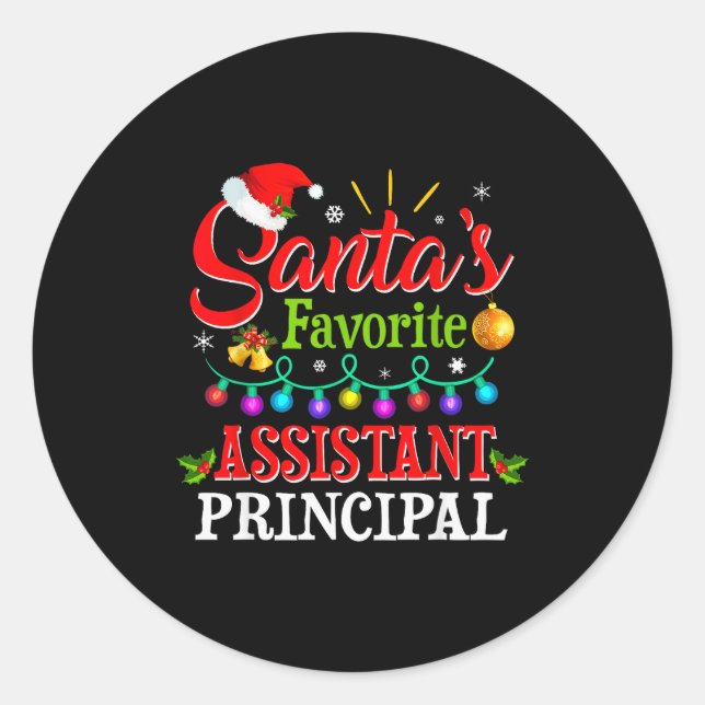 Adesivo Santa's Favorite Istant Principal Christmas Light  (Frente)