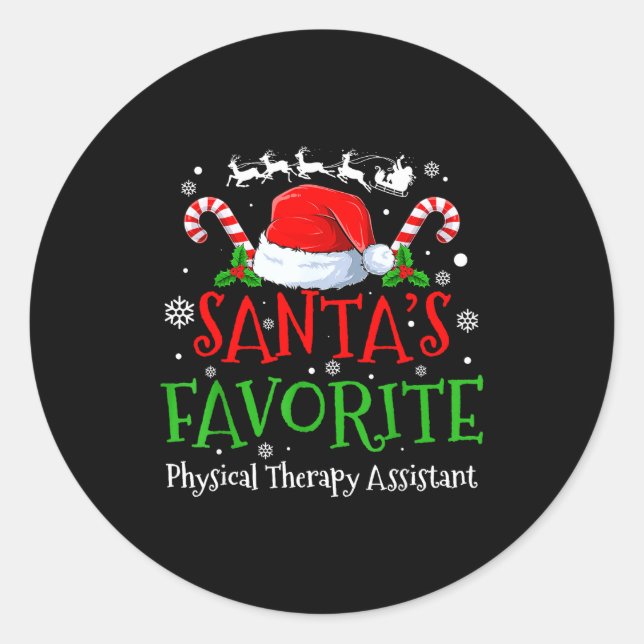 Adesivo Santa's Favorite Physical Therapy Istant Christmas (Frente)