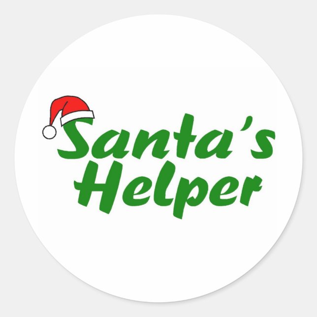 Adesivo Santas Helper Green (Frente)