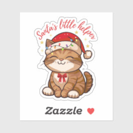 Adesivo Santa's Little Helper Cat Sticker