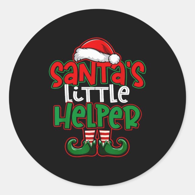 Adesivo Santa's Little Helper Espresso Martini Christmas T (Frente)