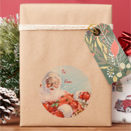 Adesivo Santas Sleigh Ride Gift Stickers