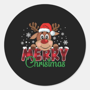 Adesivo Santastyle Holiday Co. Merry Christmas Cute Reinde