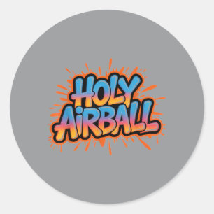 Adesivo Santo Airball Fã de Basquete Divertido Humor Espor