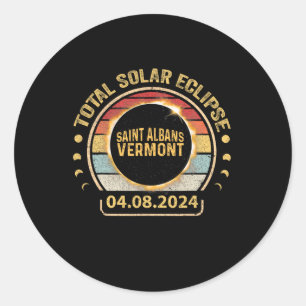 Adesivo Santo Albans Total Eclipse Solar 2024 de abril de