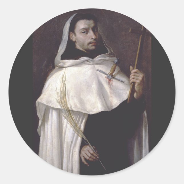 Adesivo Santo Anjo de Jerusalém Mártir e Pregador (Frente)