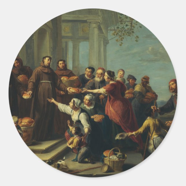 Adesivo Santo Anthony de Pádua por Willem van Herp (Frente)