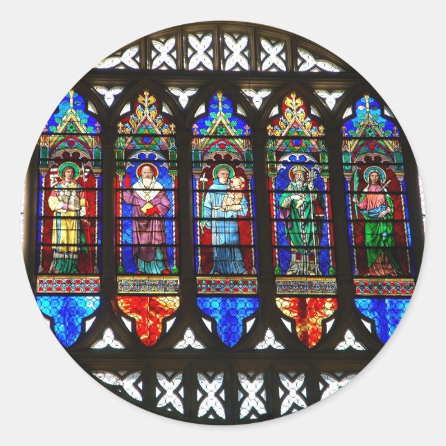 Adesivo Santo Antônio com vidros colados (Frente)