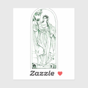 Adesivo Santo Barbara Virgin e mártir