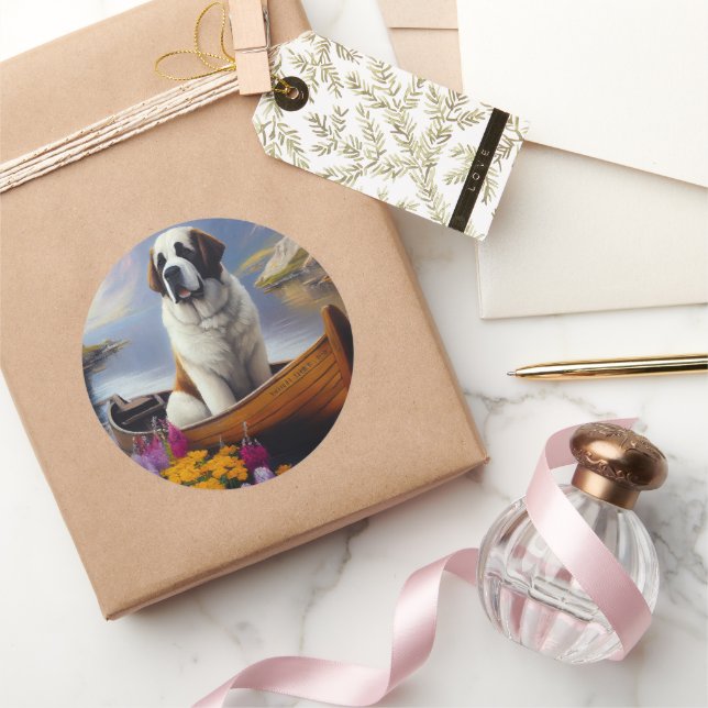 Adesivo Santo Bernard em um Paddle: Uma Aventura Cênica (Presentear)