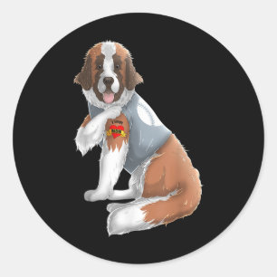 Adesivo Santo Bernard I Amo Mãe Tatuagem Camiseta de cão E