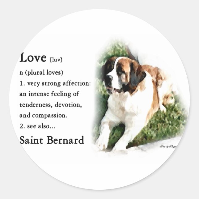 Adesivo Santo Bernard Lovers (Frente)
