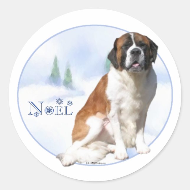 Adesivo Santo Bernard Noel Sticker (Frente)