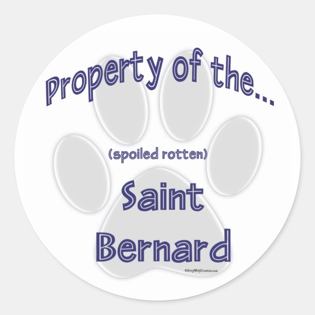 Adesivo Santo Bernard Property Sticker (Frente)