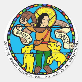 Adesivo Santo Davy Round Sticker