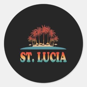 Adesivo Santo de Camisa Lúcia Rua retrô Caribe S