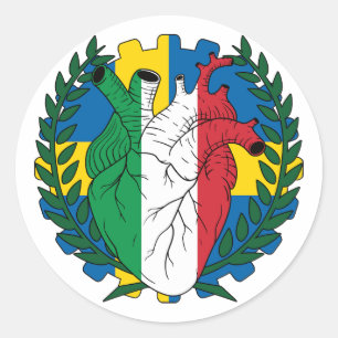 Adesivo Santo de Suecia sueco Josephs Day italianos Itália