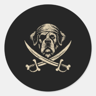 Adesivo Santo de Taxa de Vintagem Bernard Crossbones Cacho