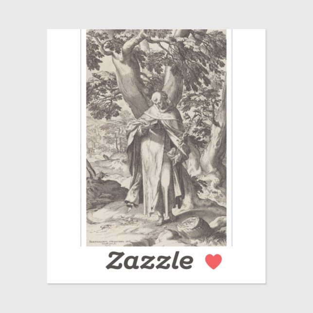 Adesivo Santo Dominic Castilian padre católico (Folha)