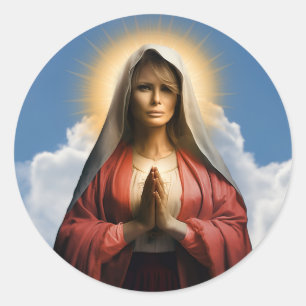 Adesivo Santo Engraçado Melania Prayer Candle