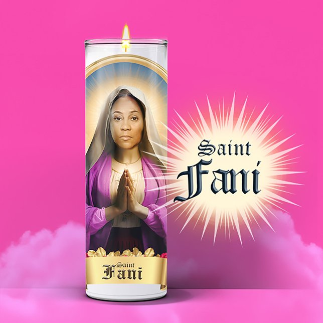 Adesivo Santo Fani Willis Prayer Candle (Saint Fani Willis Devotional Prayer Candle Stickers and Gifts)