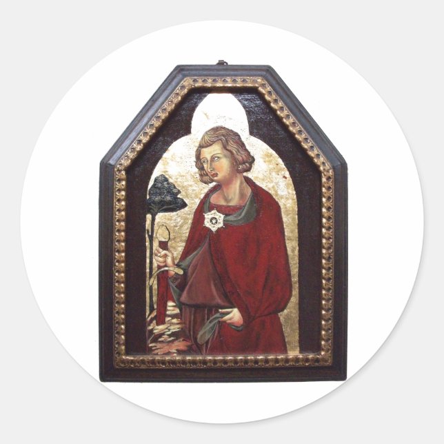 ADESIVO SANTO GALGANO / LENDA DA ESPADA NA ROCHA (Frente)