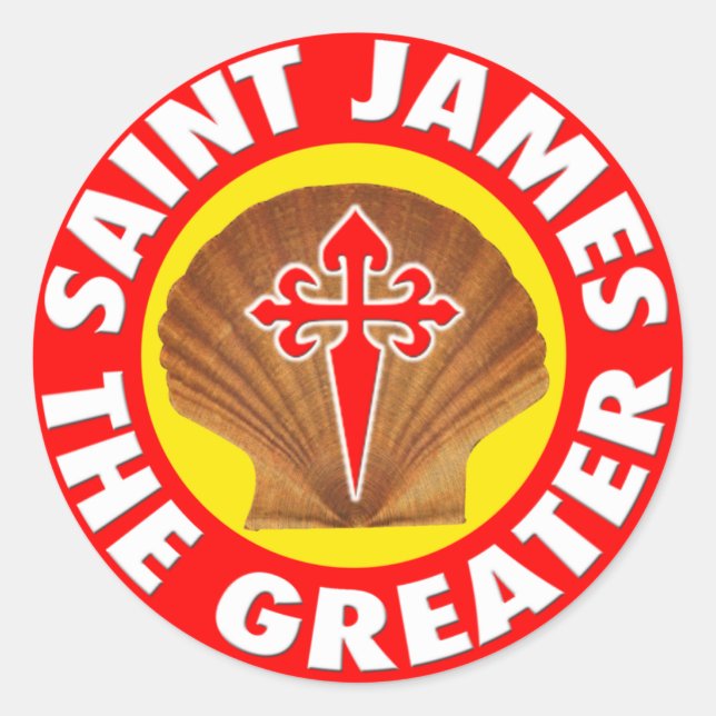 Adesivo Santo James o Grande (Frente)