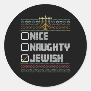 Adesivo Santo Judeu Legal Ilegal Feio Natal Hanukkah 